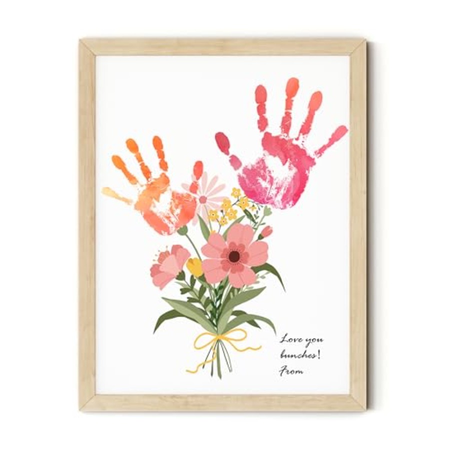 Art & Craft Teacher Vacancy - Flower Bouquet Handprint Art Craft DIY