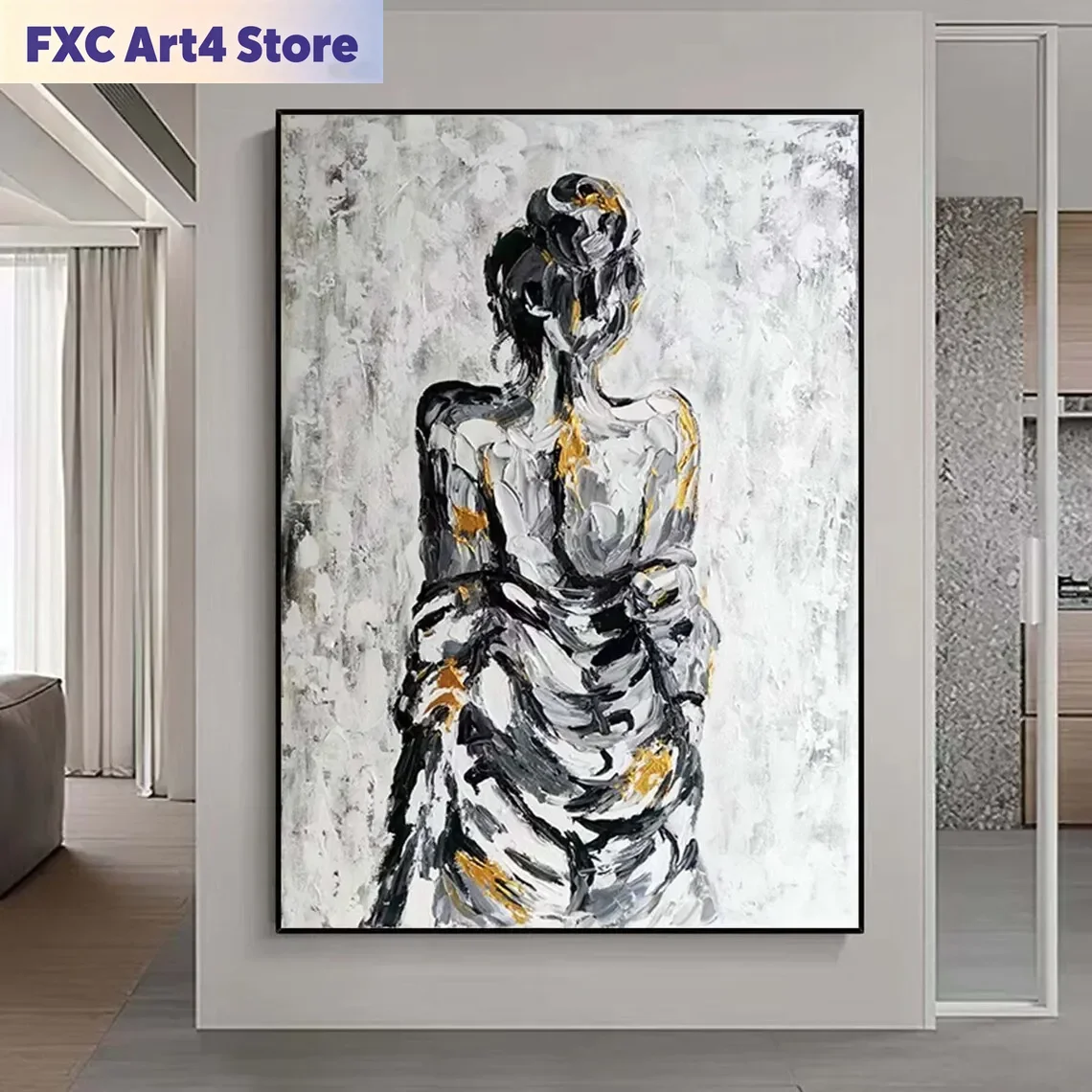 Painting Knife Palette - Frameless Sleeping beauty abstract face painting