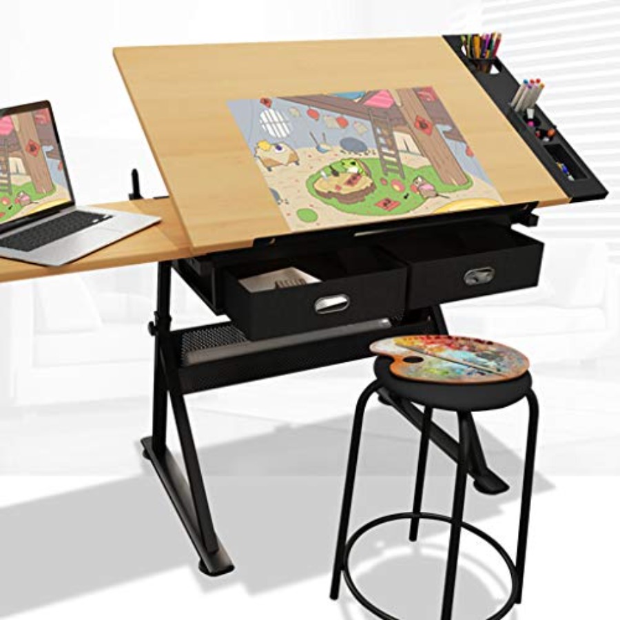 Art & Craft Teacher Vacancy - Drafting Table with Storage Height Adjustable