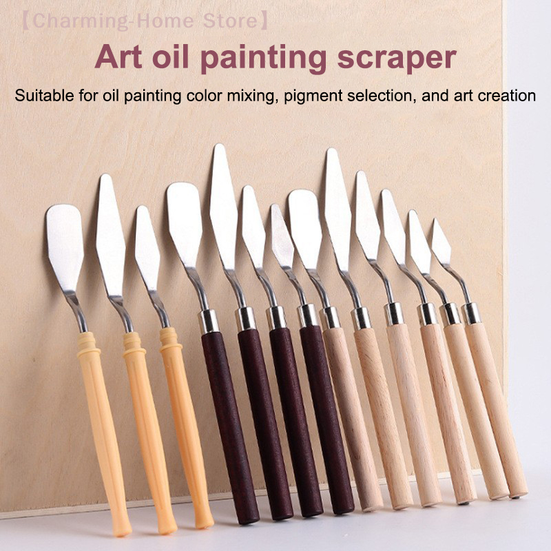 Painting Knife Palette - 【M】7Pcs/Set Stainless Steel Oil Painting Knives