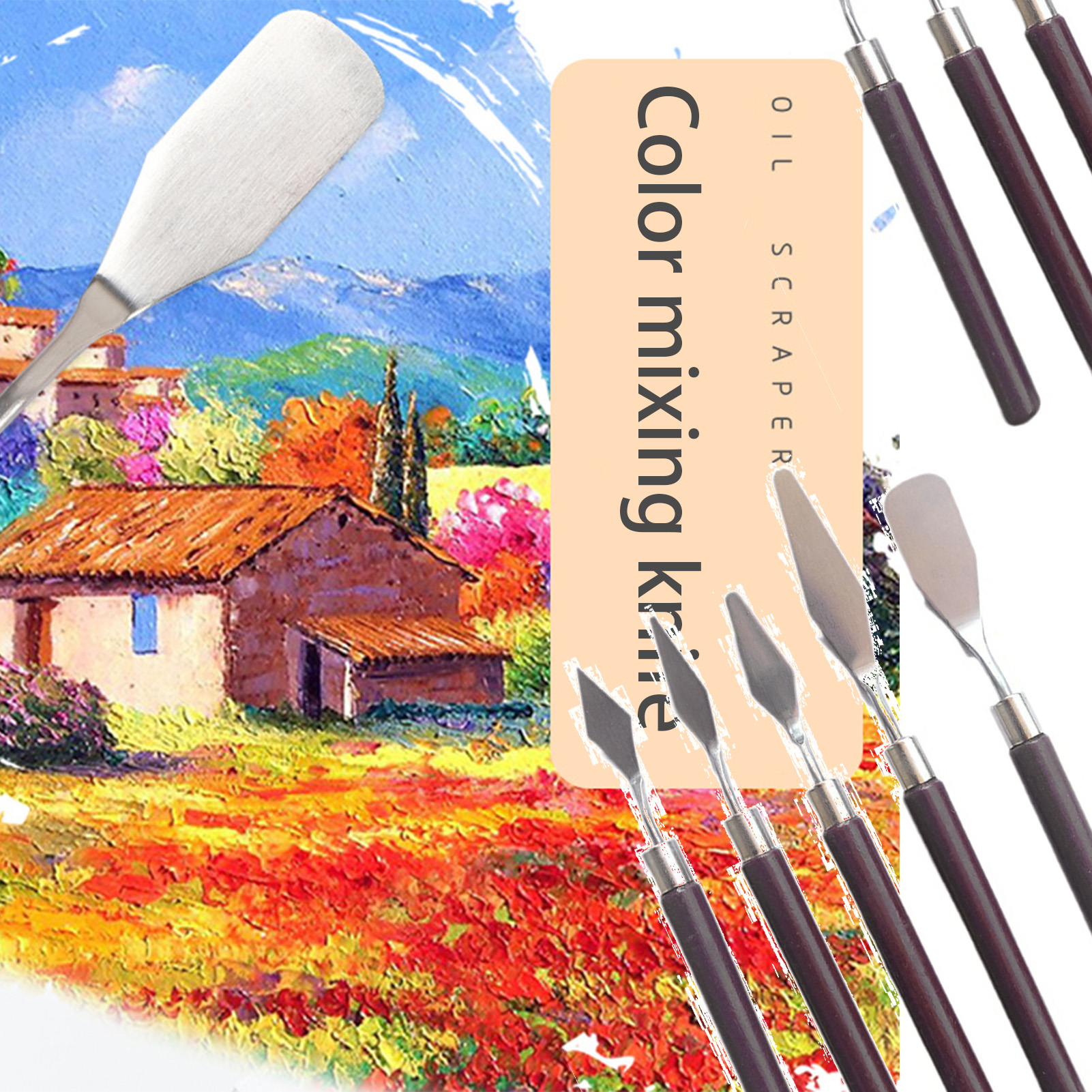 Painting Knife Palette - Stainless Steel Metal Spatula Pallet Knife