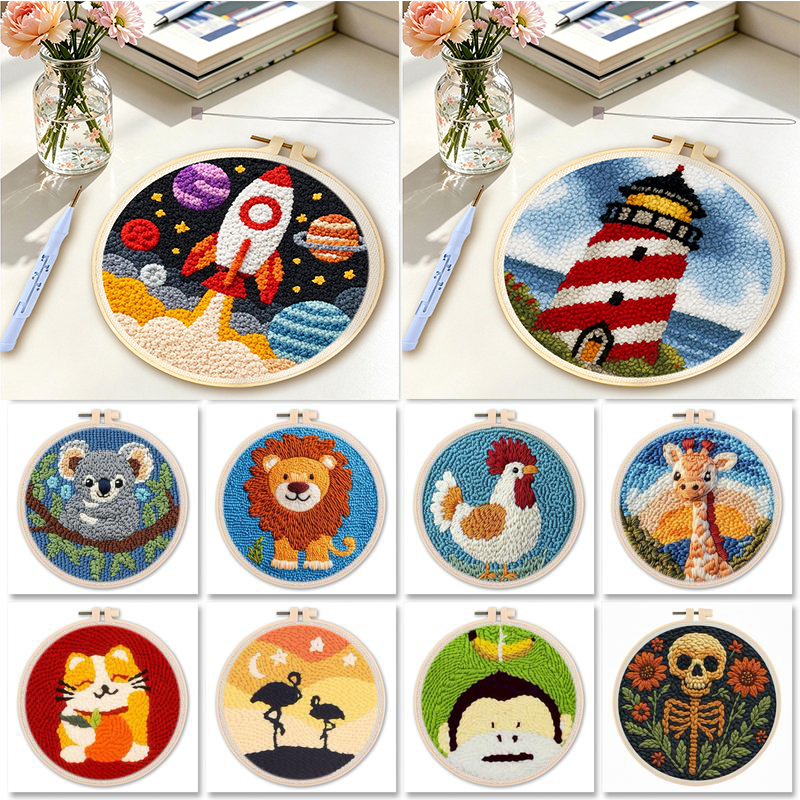 Punch Needle Kit - GATYZTORY Funny Diy Punch Needle Embroidery