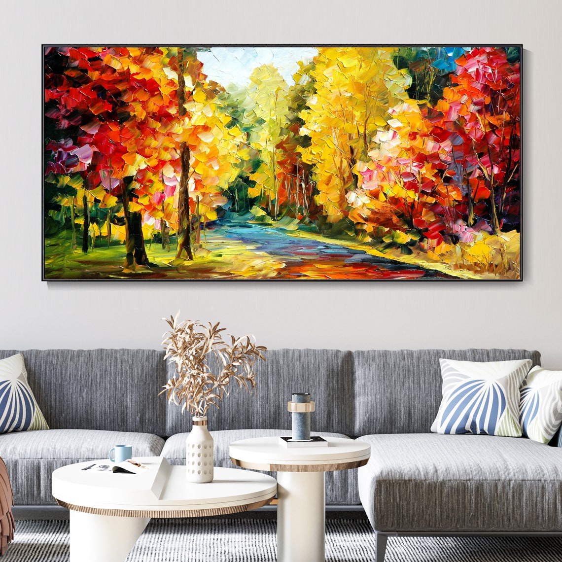 Painting Knife Palette - 3D Fall Wall Decor Hand Painted