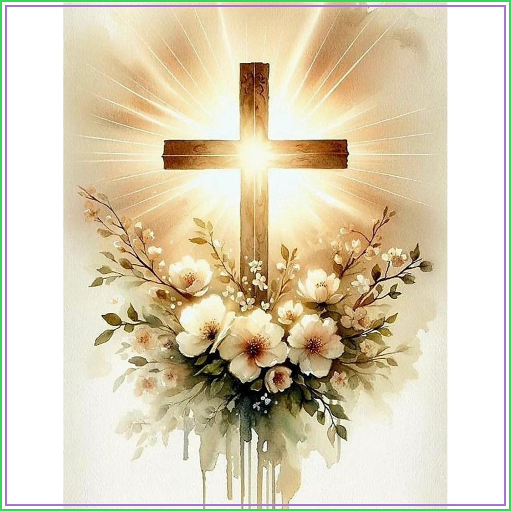 Art Craft For Adults - Religious Cross Diamond Art Kits for