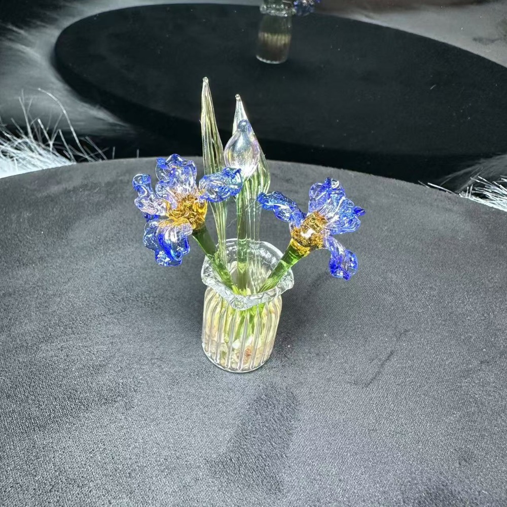 1 PC Handmade Glass Floral Bou - đánh giá và giá Art Craft Furniture