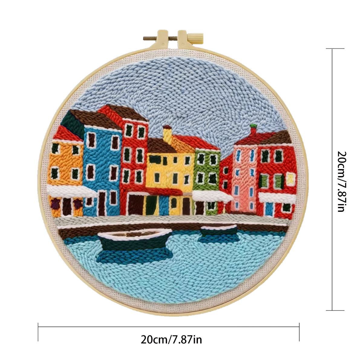 20X20CM/7.87inch House Punch N - đánh giá và giá Punch Needle Kit