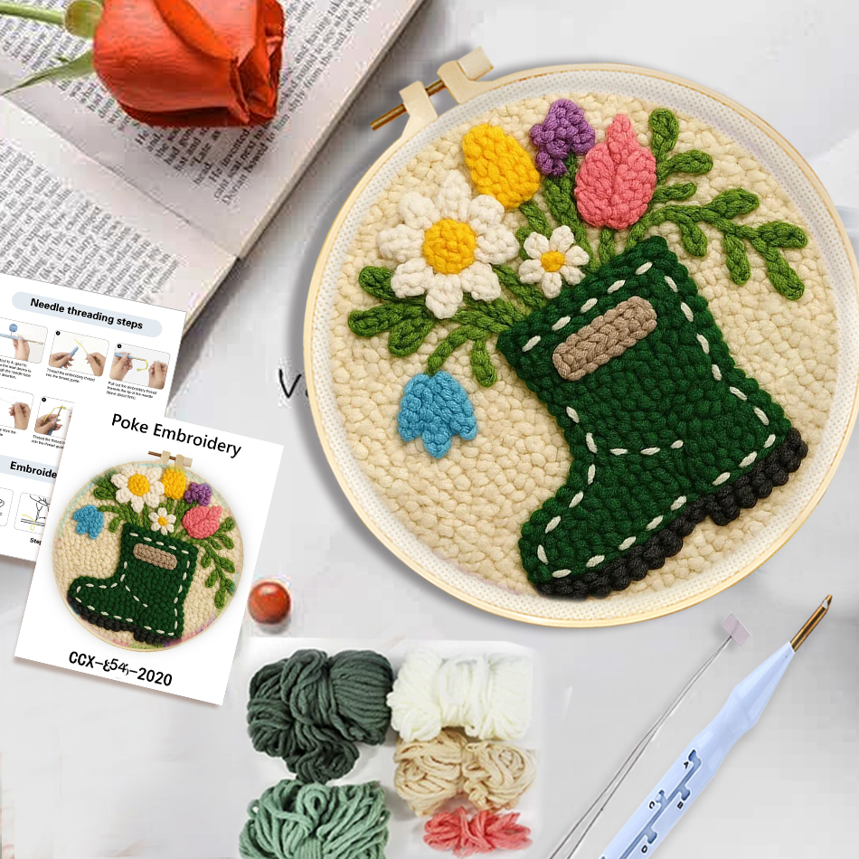 DIY Punch Needle Kits Mushroom - đánh giá và giá Punch Needle Kit