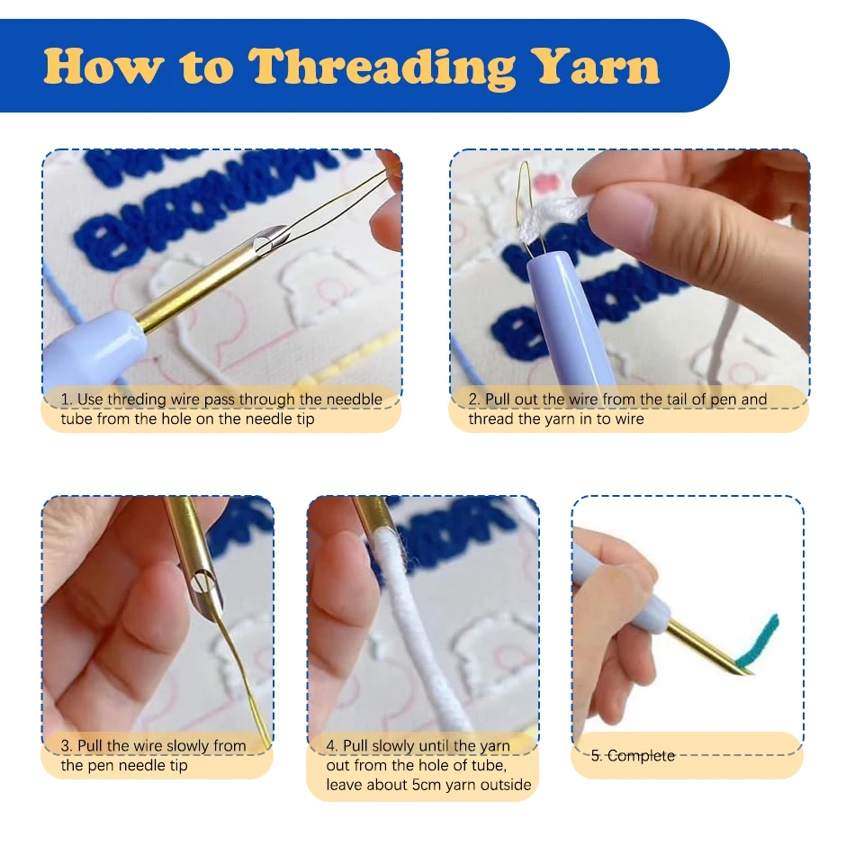 DIY Punch Needle Kits Mushroom - đánh giá và giá Punch Needle Kit
