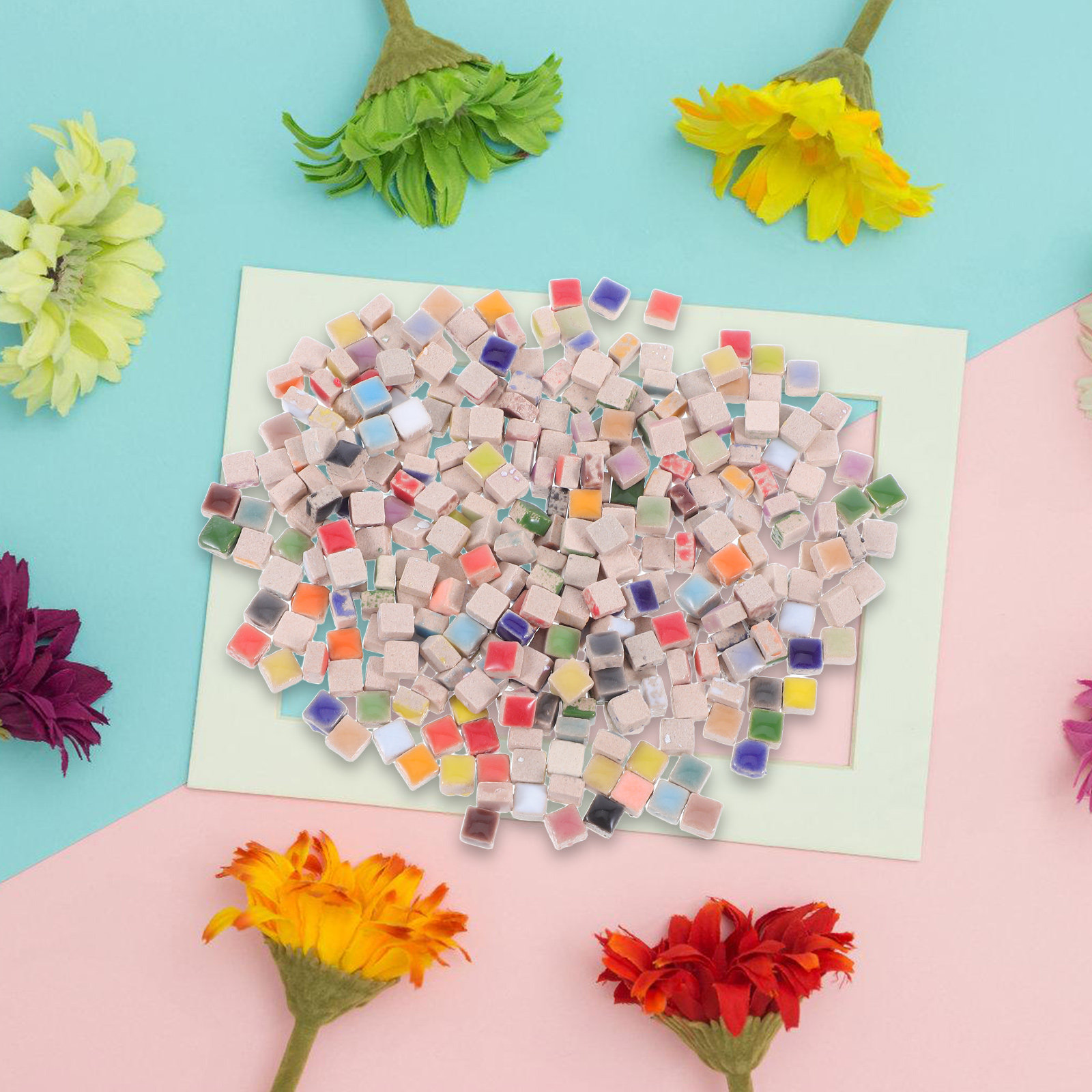 DIY Ceramic Mosaic Tiles Bulk  - đánh giá và giá Art Craft Furniture