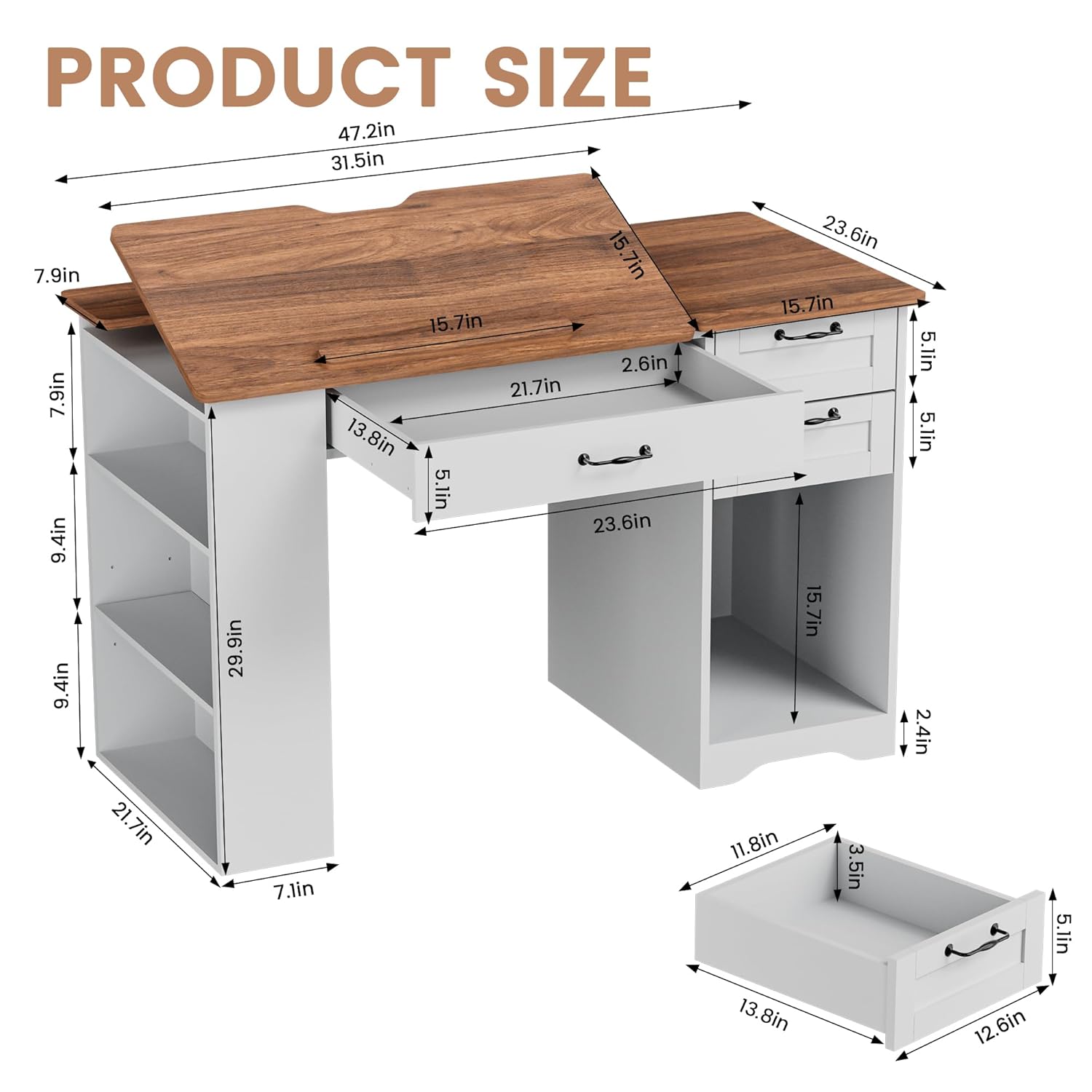 Drafting Table with Storage Ca - đánh giá và giá Art & Craft Teacher Vacancy