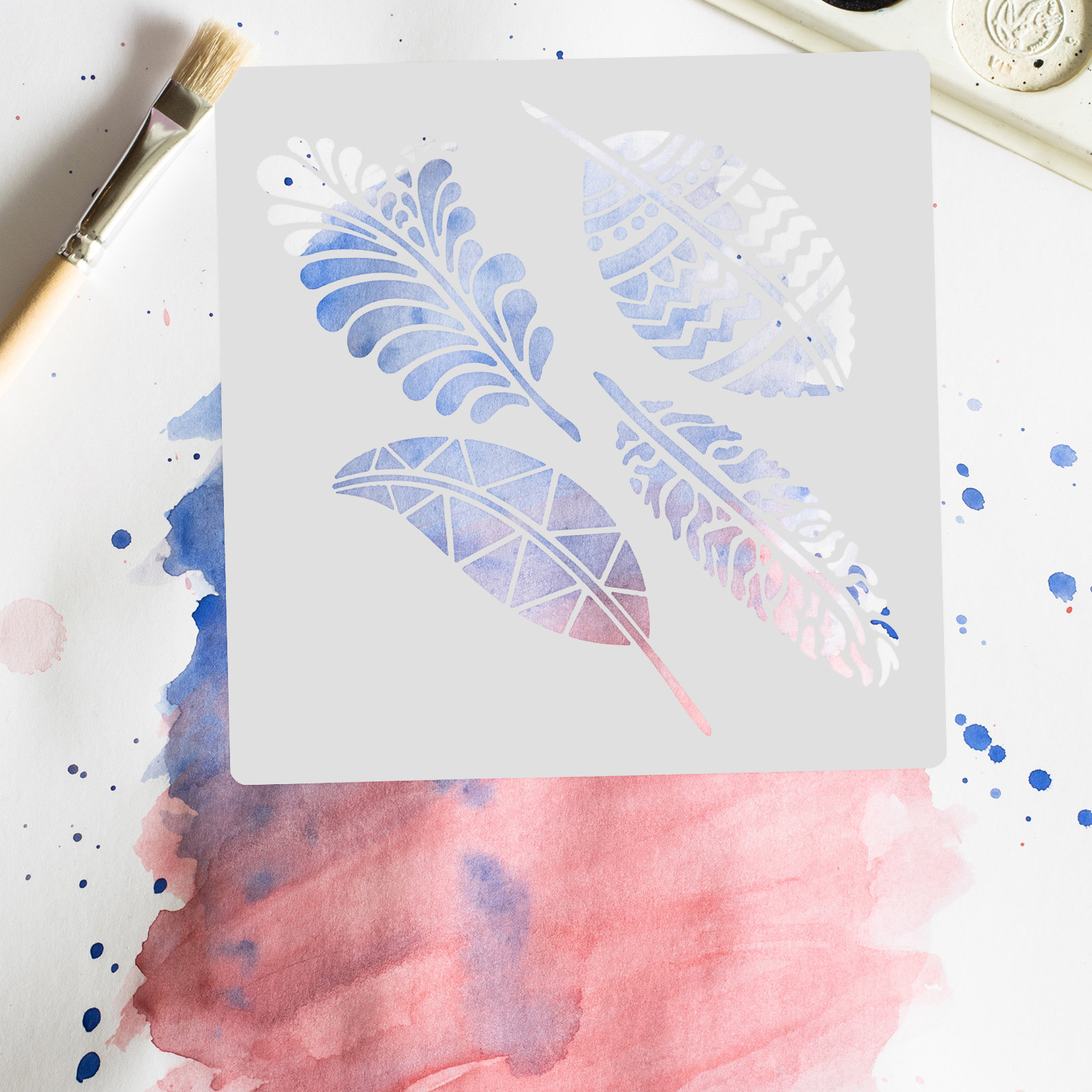 9Pcs Tropical Leaf Stencils Re - đánh giá và giá Art Craft Furniture