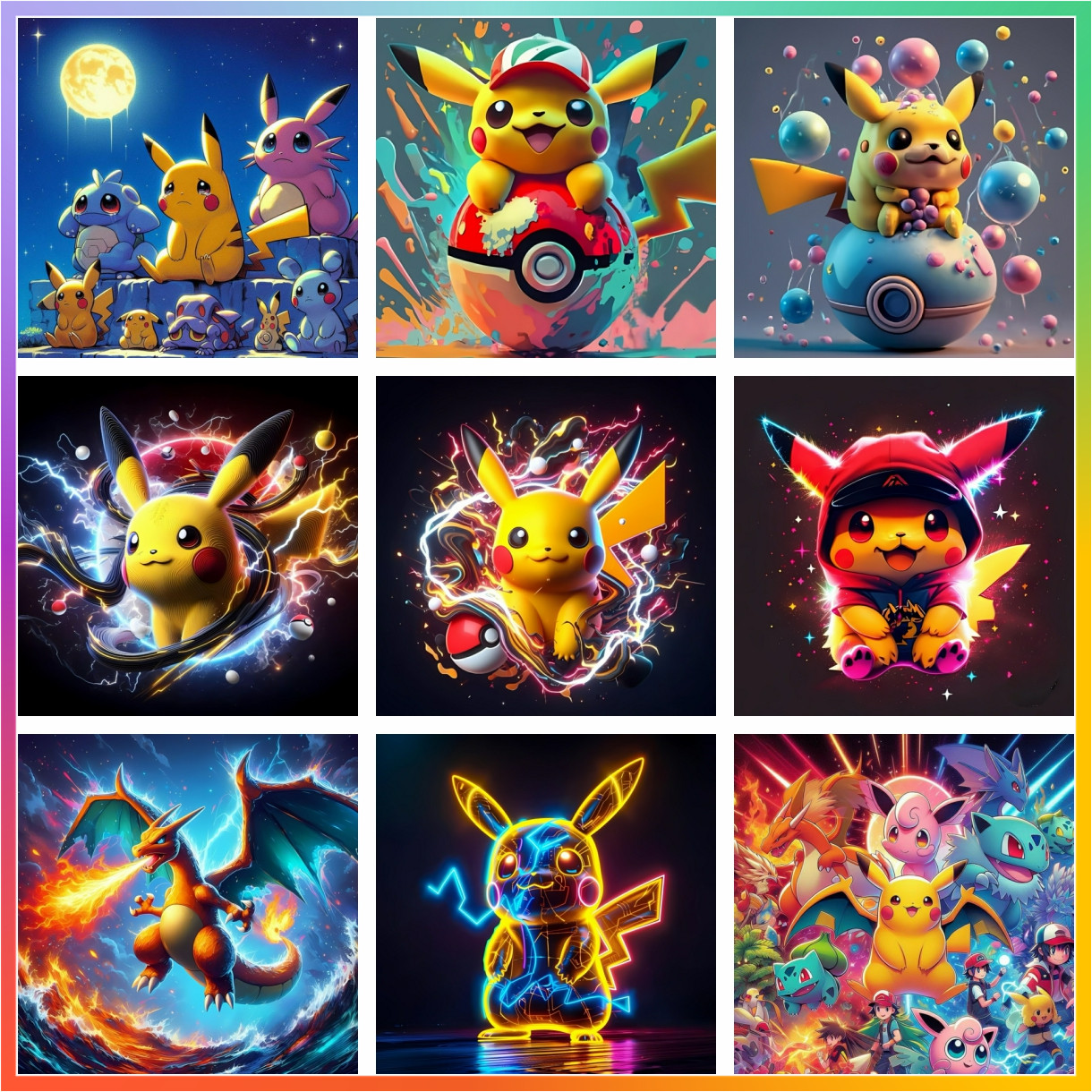 Pikachu Pokemon Cute Cartoon D - đánh giá và giá Art Craft Hobbies