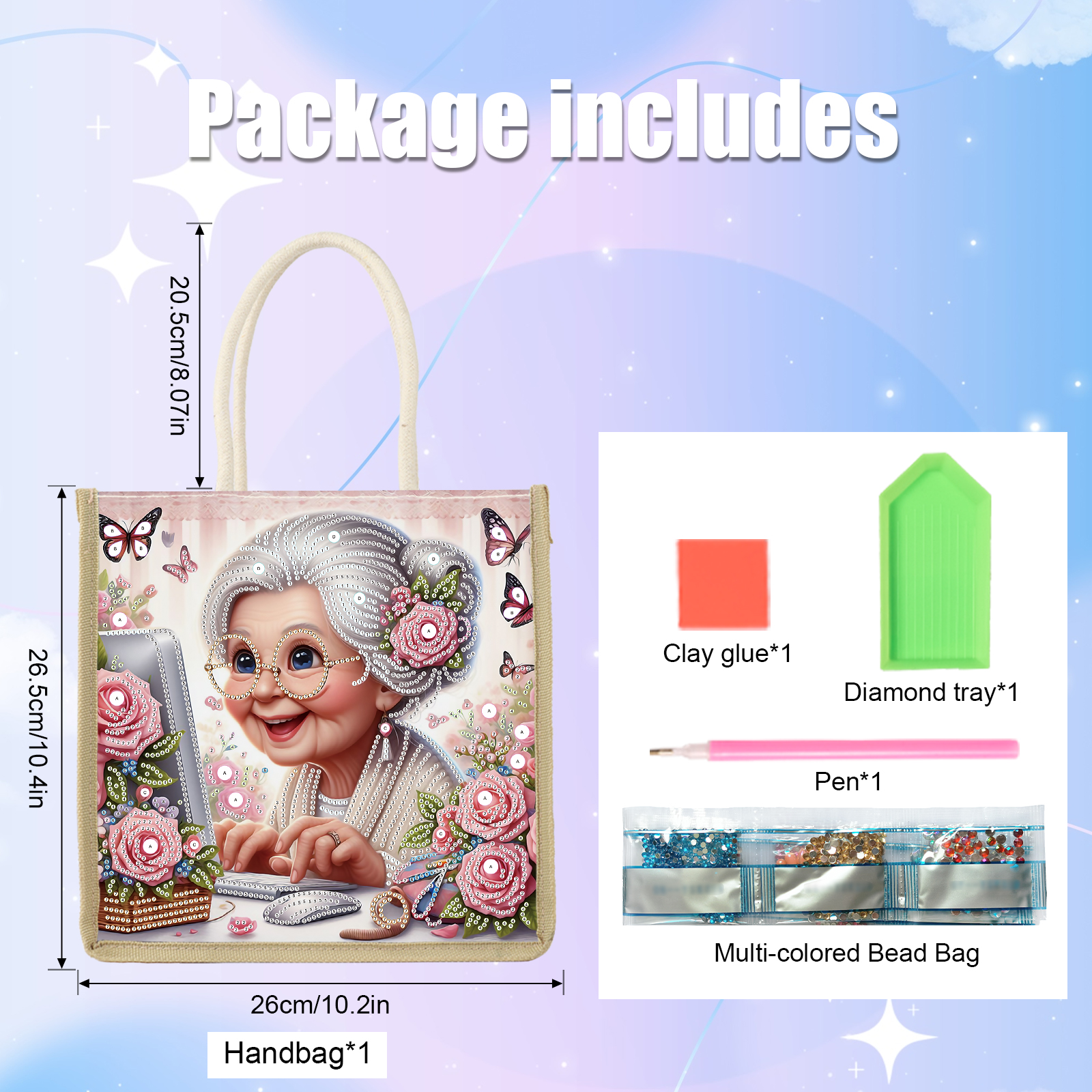 Diamond Art Painting Handbag K - đánh giá và giá Art Craft Handmade