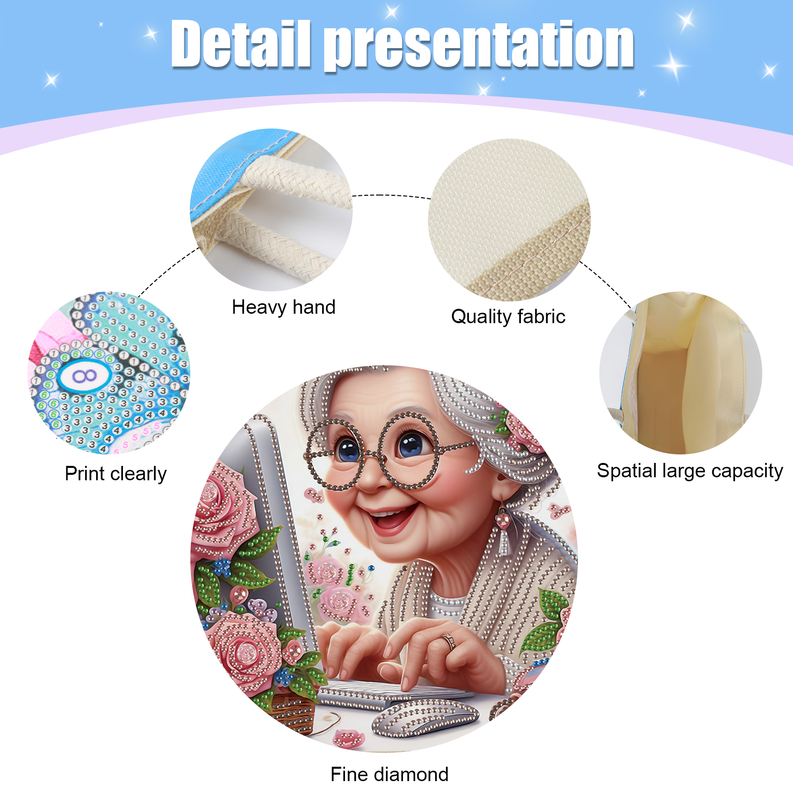 Diamond Art Painting Handbag K - đánh giá và giá Art Craft Handmade