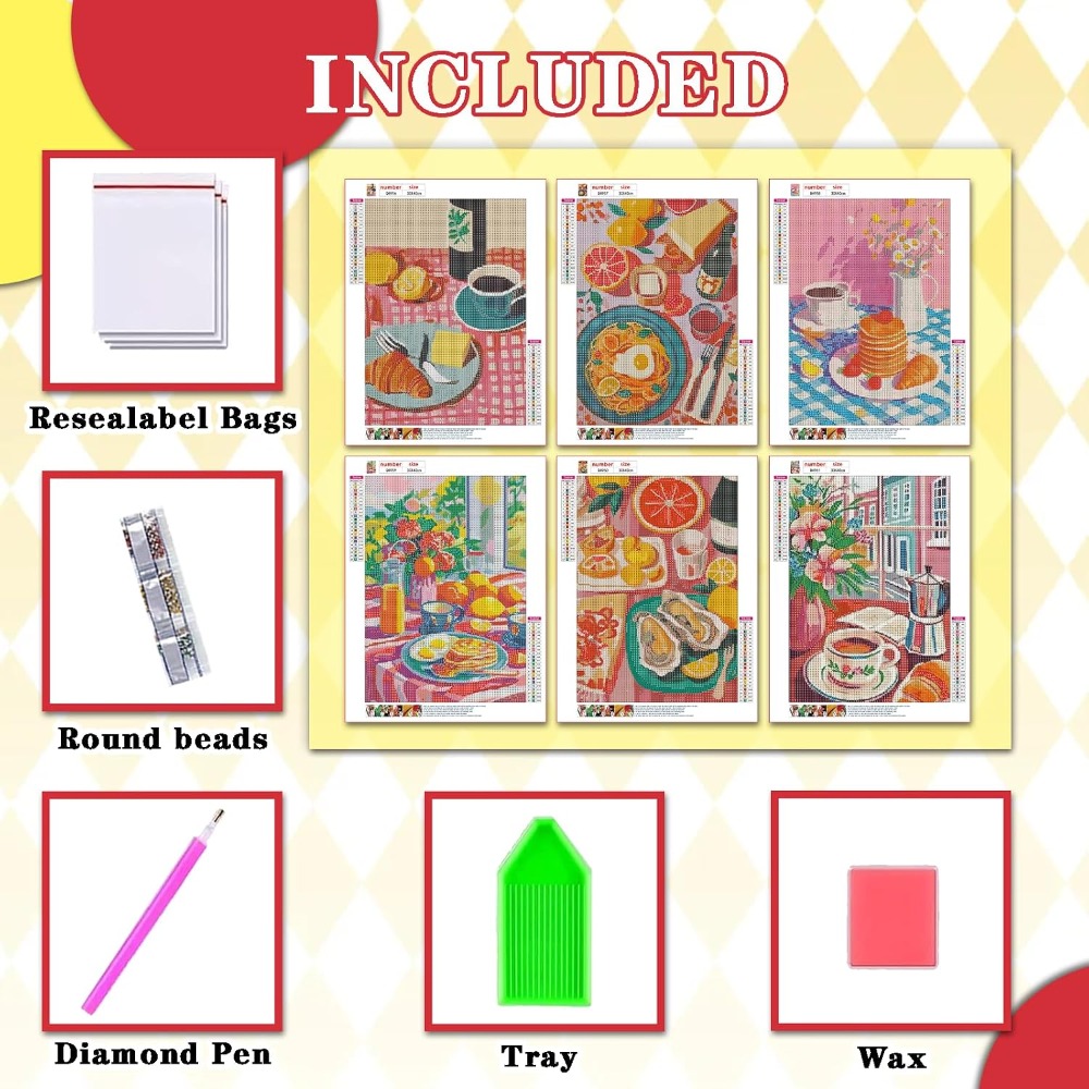 6 Pack 5D Diamond Painting Kit - đánh giá và giá Diamond Painting Kit