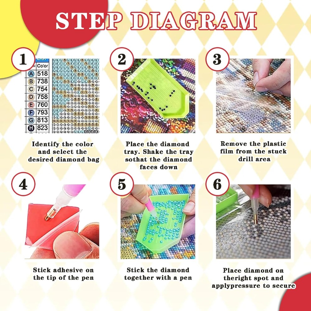 6 Pack 5D Diamond Painting Kit - đánh giá và giá Diamond Painting Kit
