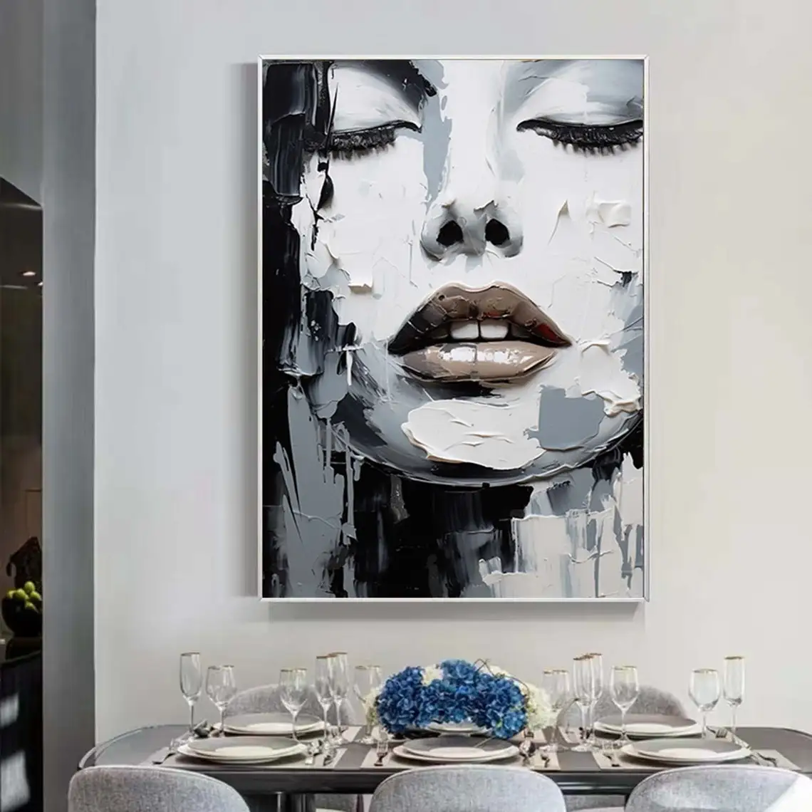Frameless Sleeping beauty abst - đánh giá và giá Painting Knife Palette