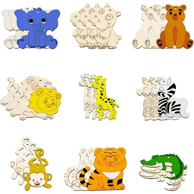 9pcs 9 Styles Zoo Animals Unfi - đánh giá và giá Art And Craft Zoo Animals