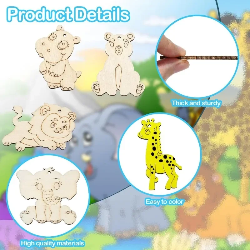 9pcs 9 Styles Zoo Animals Unfi - đánh giá và giá Art And Craft Zoo Animals