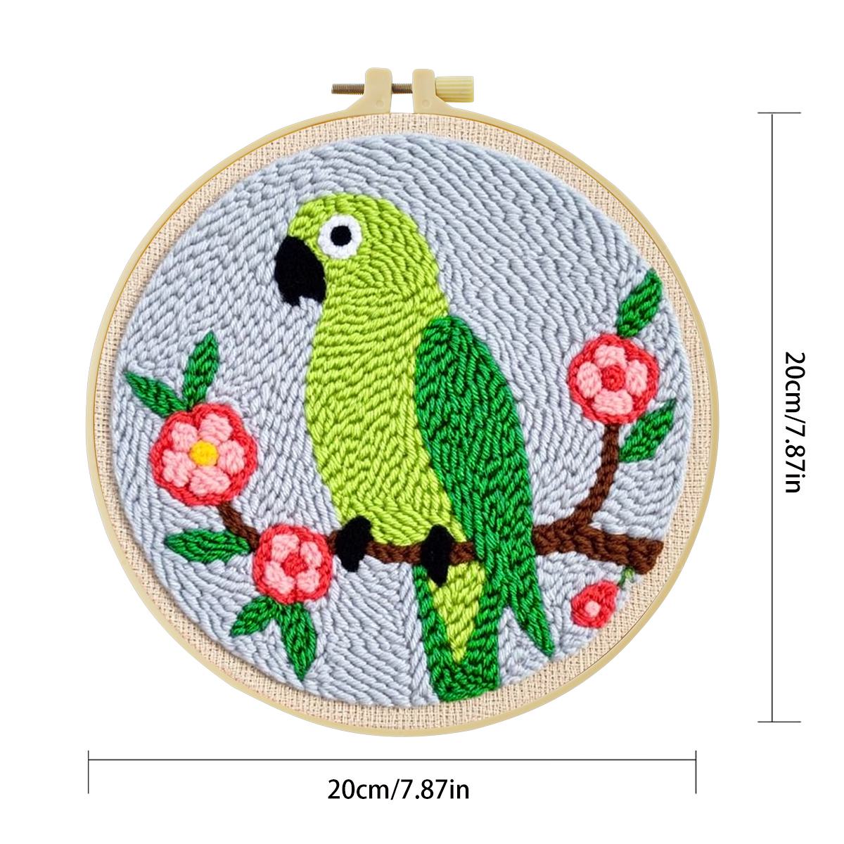 20X20CM/7.87inch Animal - Bird - đánh giá và giá Punch Needle Kit