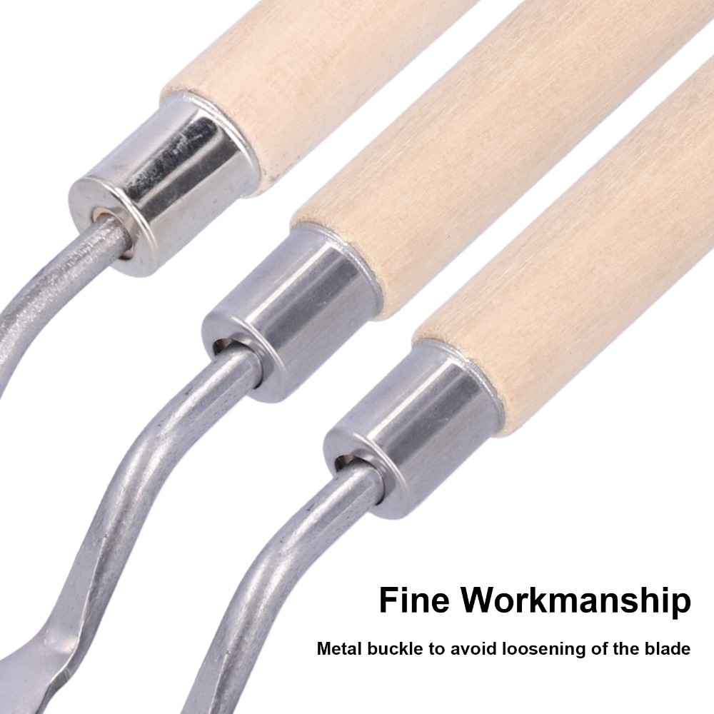 3PCS Wooden grip Painting Pale - đánh giá và giá Painting Knife Palette