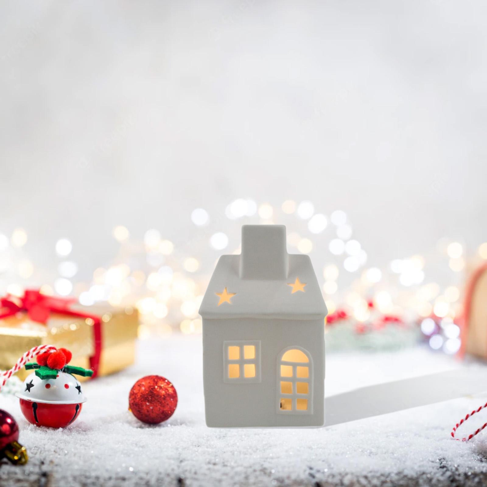 Ceramic Xmas House Bedroom Tab - đánh giá và giá Art Craft Furniture
