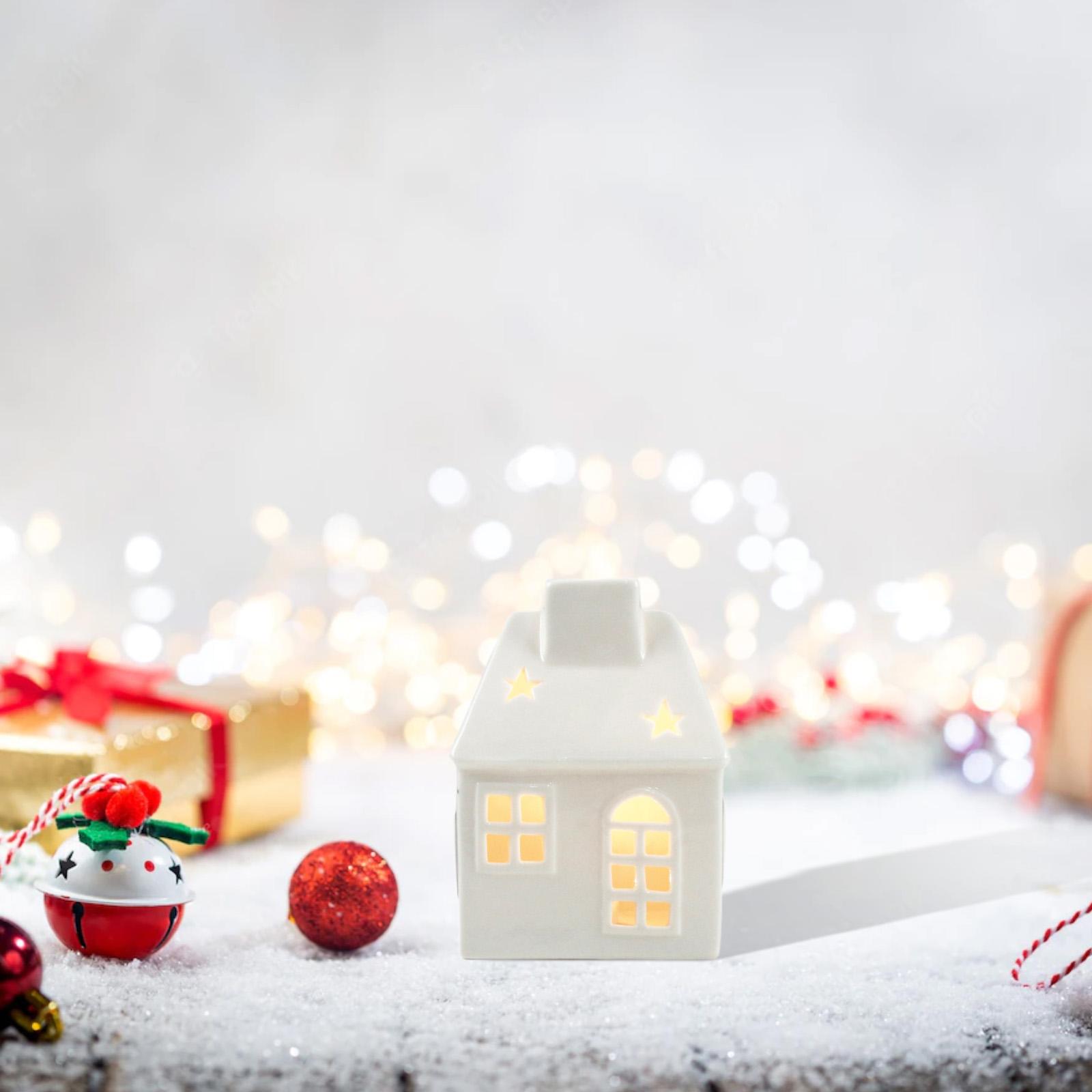 Ceramic Xmas House Bedroom Tab - đánh giá và giá Art Craft Furniture