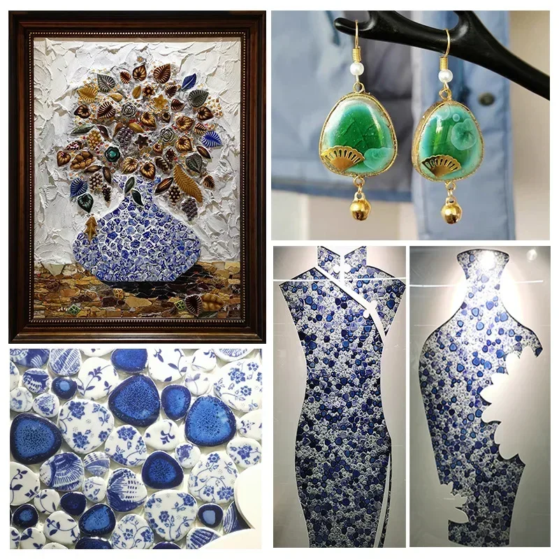 100g Oval Ceramic Mosaic Tiles - đánh giá và giá Art Craft Hobbies