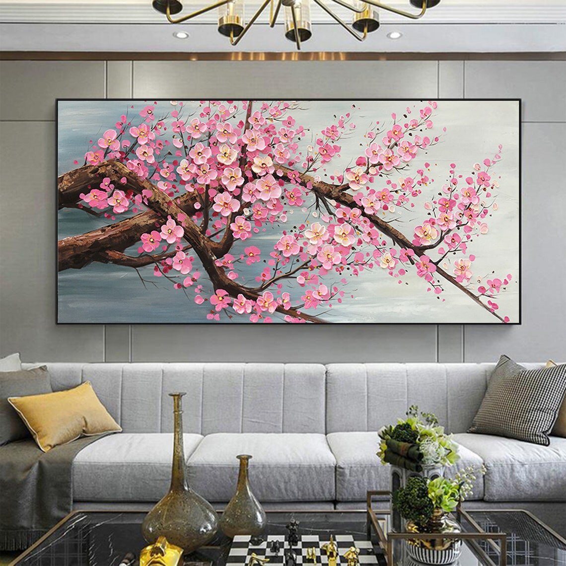 Modern Cherry Blossom Canvas A - đánh giá và giá Painting Knife Palette