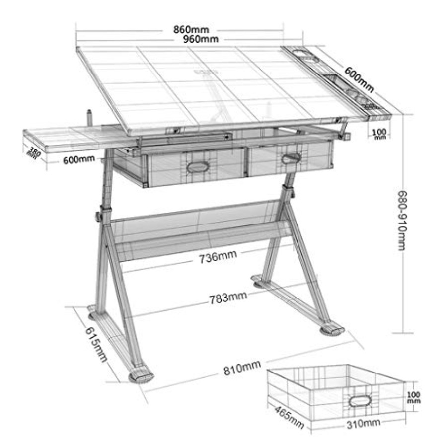 Drafting Table with Storage He - đánh giá và giá Art & Craft Teacher Vacancy