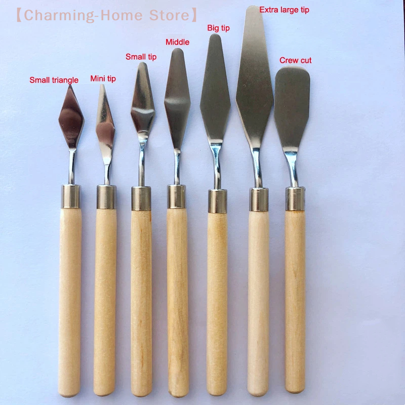 【M】7Pcs/Set Stainless Steel Oi - đánh giá và giá Painting Knife Palette