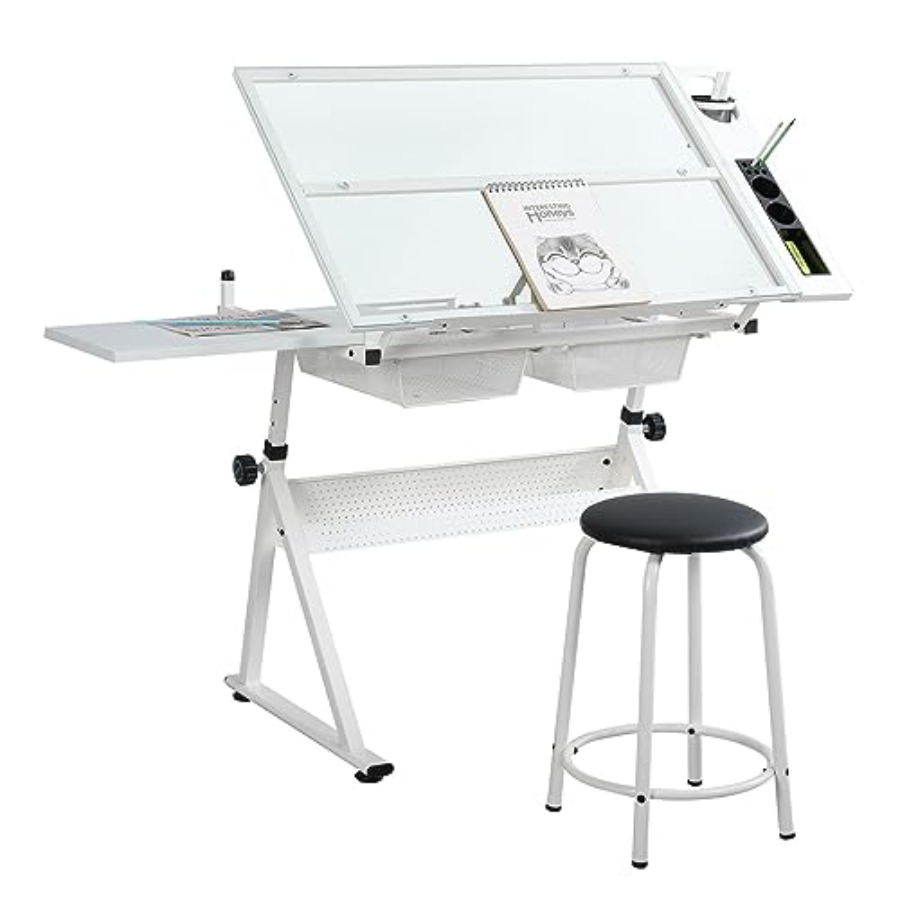 Drafting Table with Stool Mode - đánh giá và giá Art & Craft Teacher Vacancy