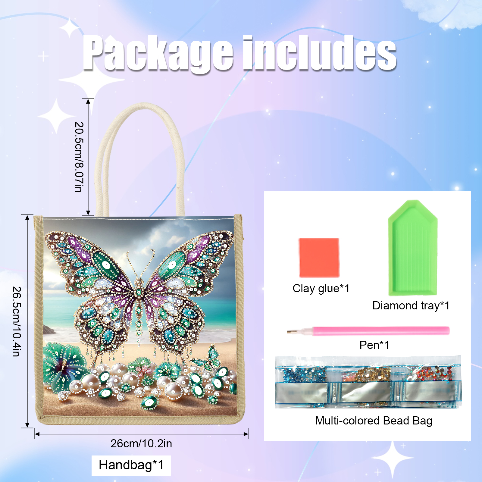 Diamond Art Painting Handbag K - đánh giá và giá Art Craft Handmade