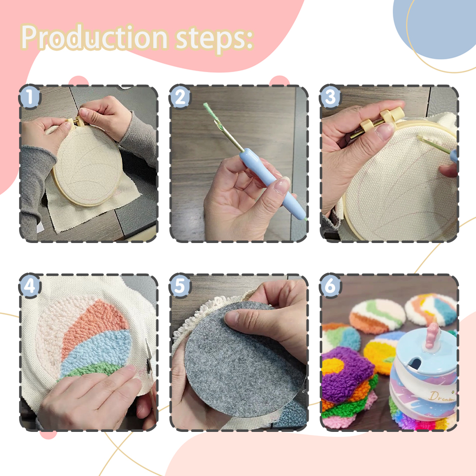 GATYZTORY Punch Needle Coaster - đánh giá và giá Punch Needle Kit