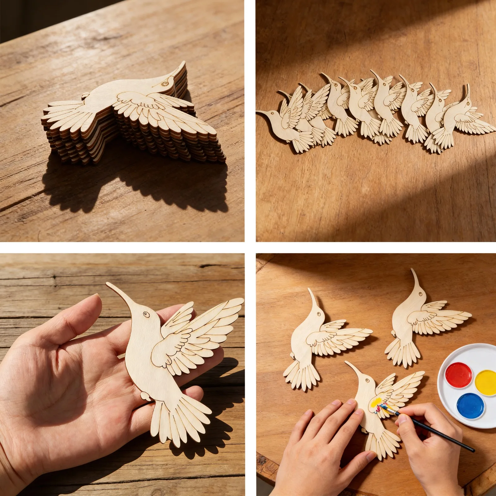 10pcs Unfinished Wood Animal B - đánh giá và giá Art & Craft Teacher Vacancy