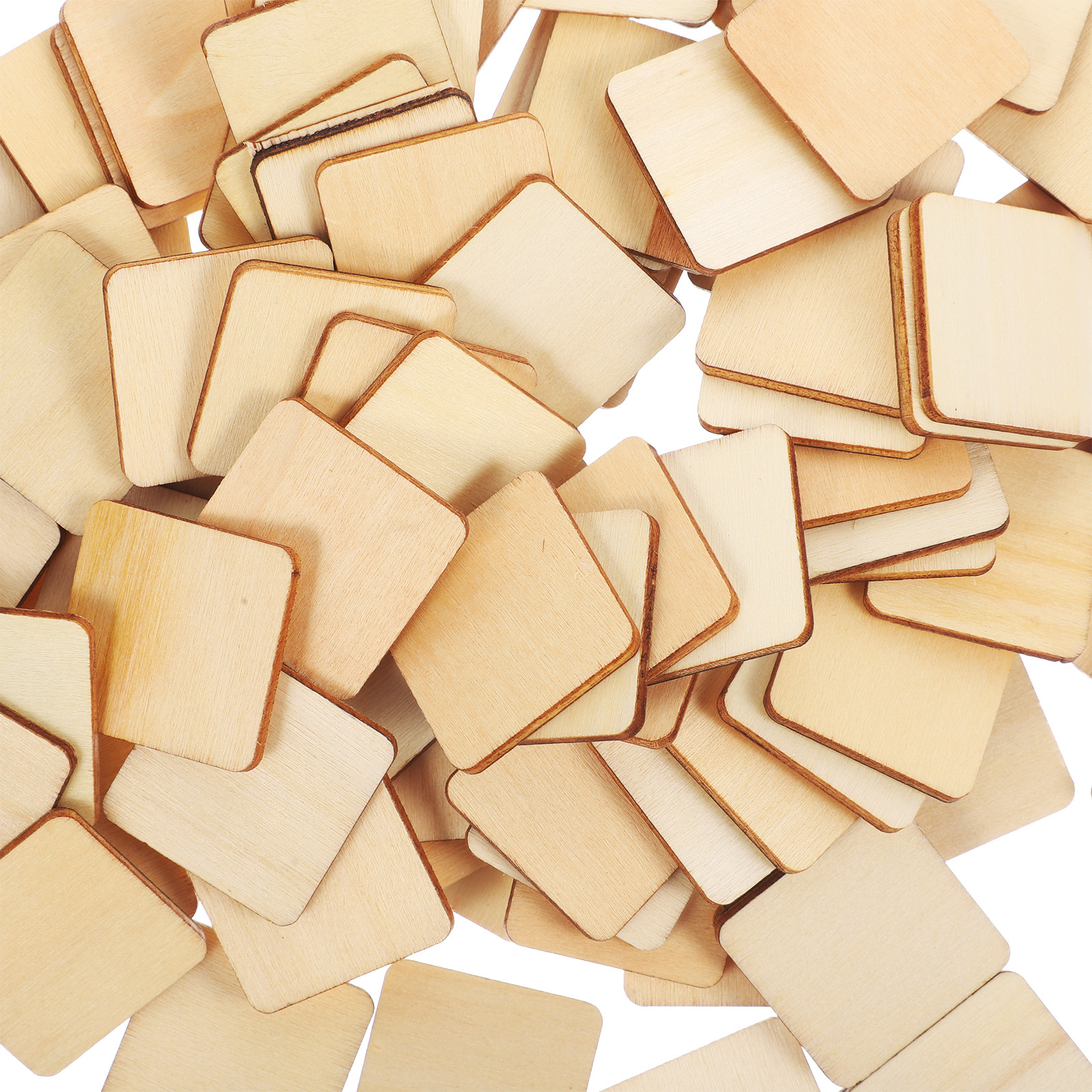 100Pcs Unfinished Wood Blocks  - đánh giá và giá Art Craft Class