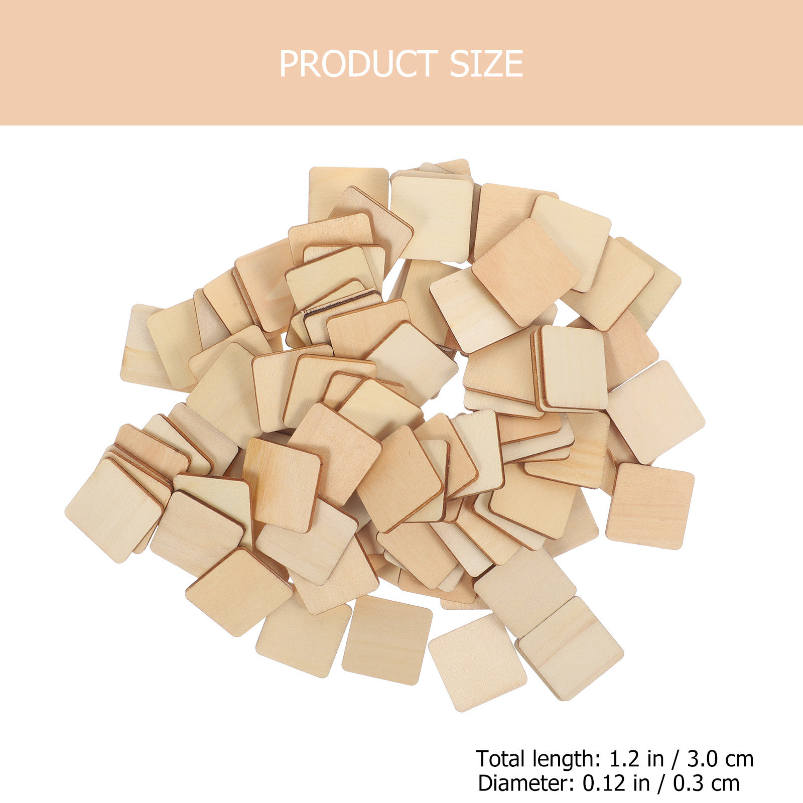 100Pcs Unfinished Wood Blocks  - đánh giá và giá Art Craft Class