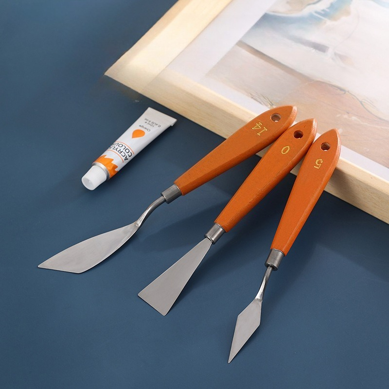 3 Pieces Palette Knife Set Sta - đánh giá và giá Painting Knife Palette