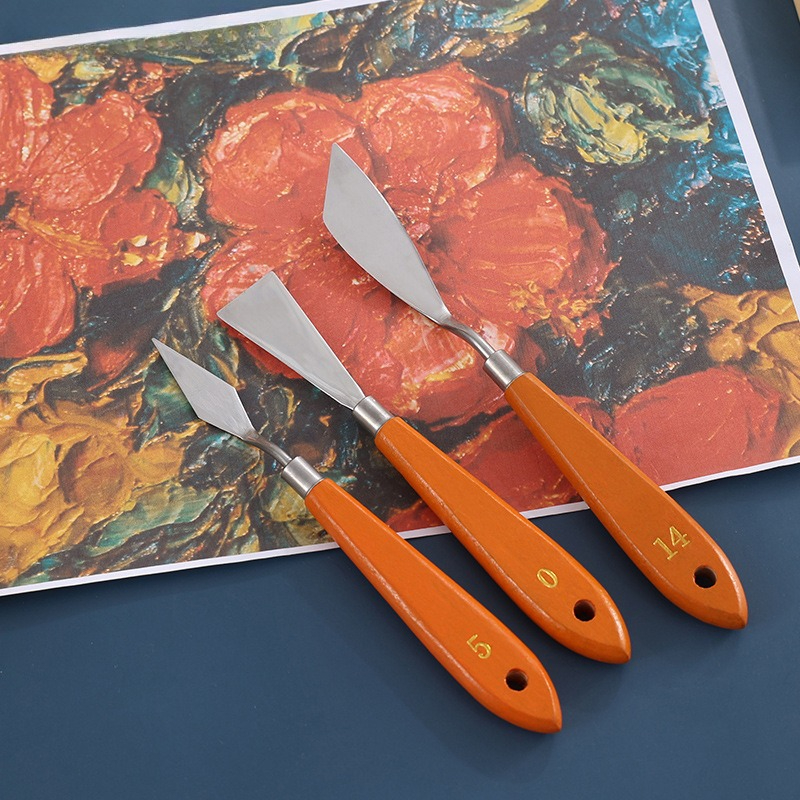 3 Pieces Palette Knife Set Sta - đánh giá và giá Painting Knife Palette