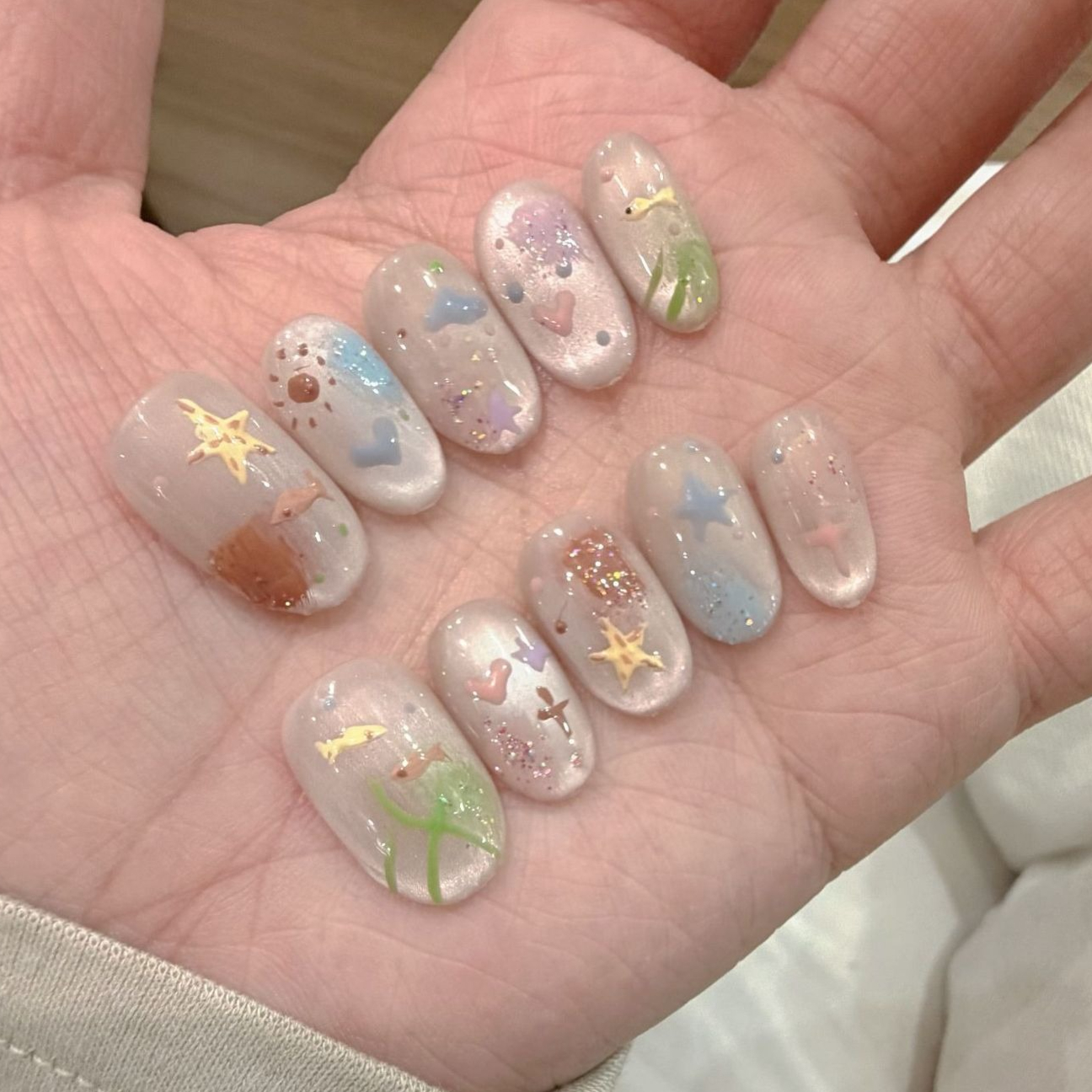 10Pcs Sweet Pink Short Round H - đánh giá và giá Art Craft Handmade