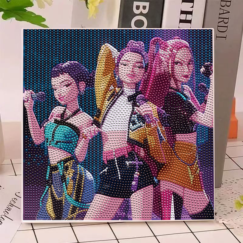 Anime Gilrs Lumi Mila Zoi K-po - đánh giá và giá Diamond Painting Kit