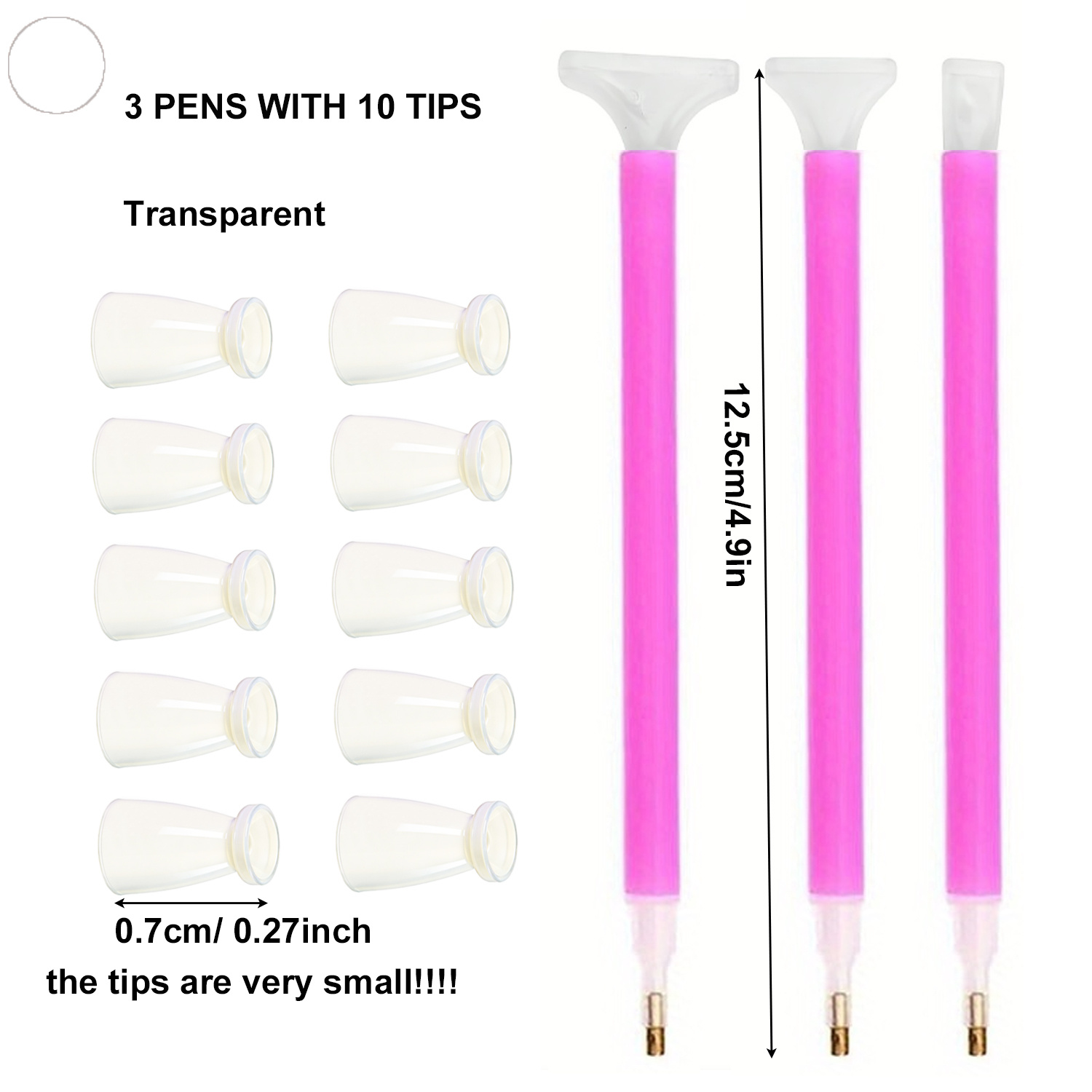 10 Silicone Tips & 3 Pens Diam - đánh giá và giá Art Craft Accessories