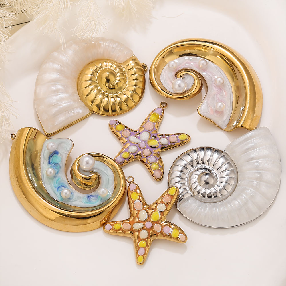 2PCS Pearl Conch Starfish Stai - đánh giá và giá Art Craft Accessories