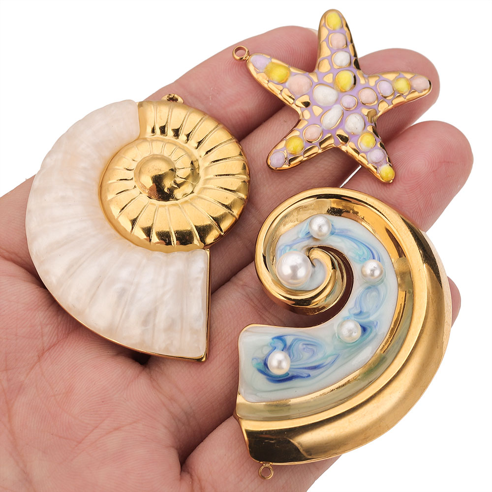 2PCS Pearl Conch Starfish Stai - đánh giá và giá Art Craft Accessories
