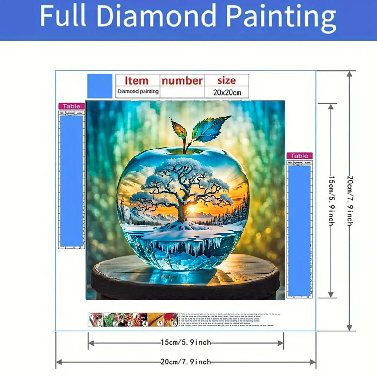 Apple Pattern Diamond Painting - đánh giá và giá Art Craft For Adults