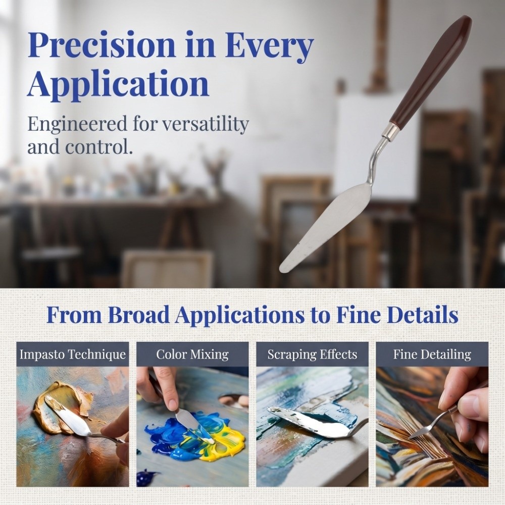 18PCS solid stainless steel St - đánh giá và giá Painting Knife Palette