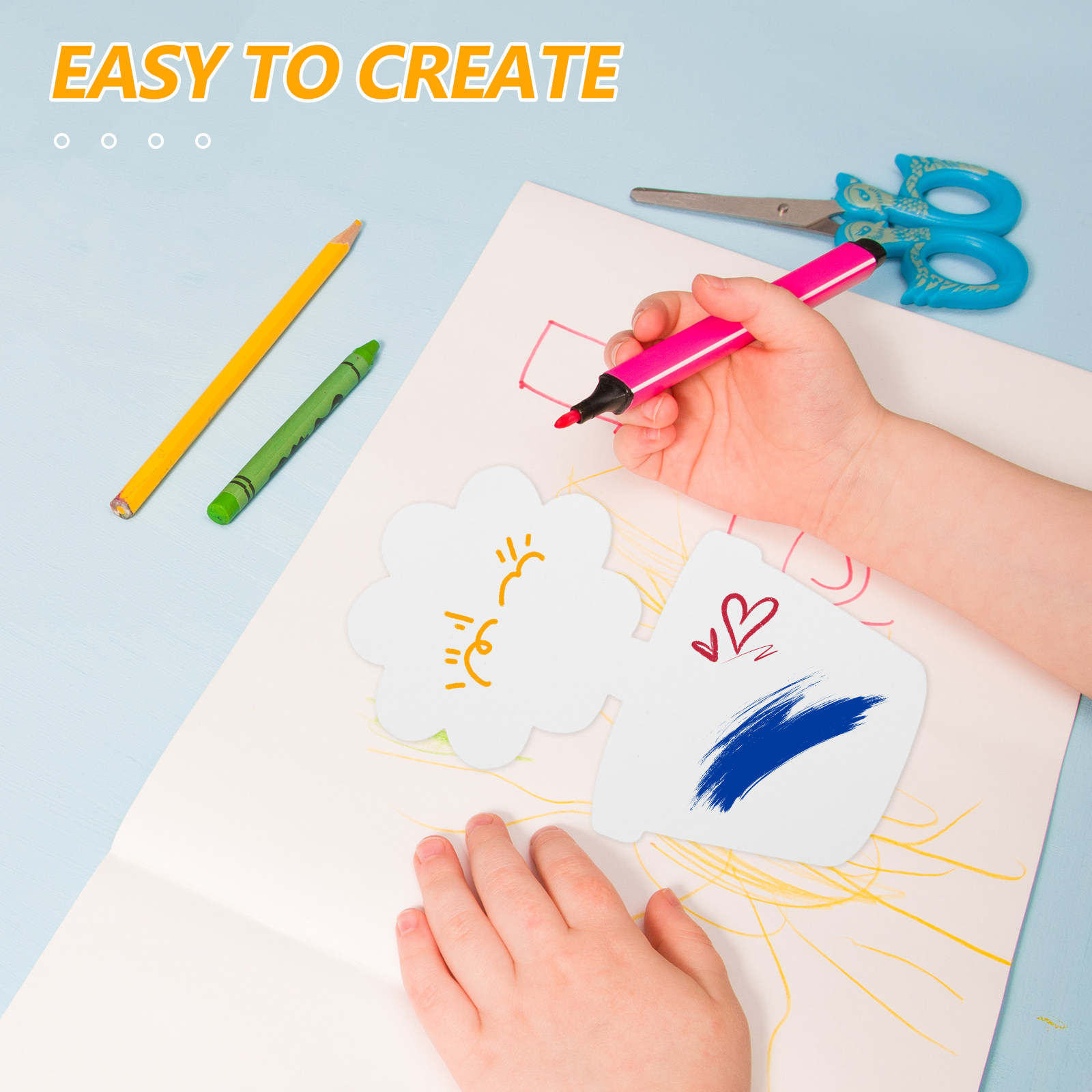 20Pcs White Cardboard Flower P - đánh giá và giá Art Craft Class