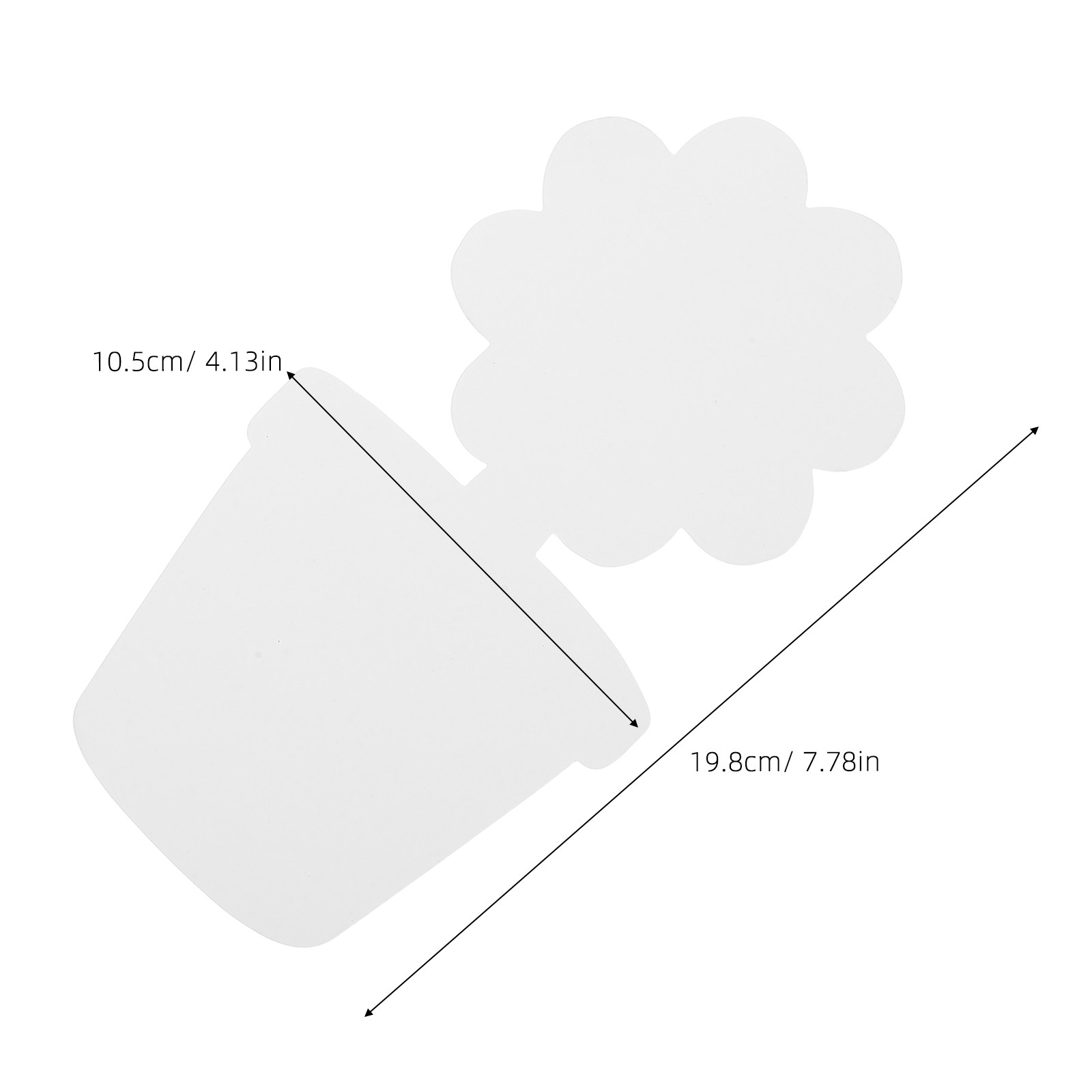 20Pcs White Cardboard Flower P - đánh giá và giá Art Craft Class