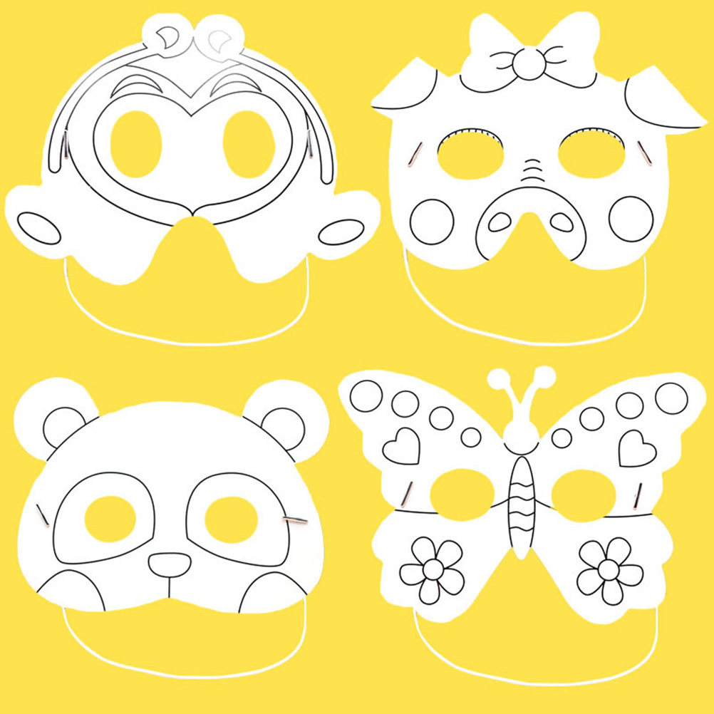 10pcs Graffiti Animal Masks Di - đánh giá và giá Art And Craft Zoo Animals