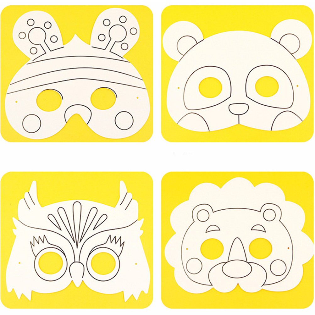 10pcs Graffiti Animal Masks Di - đánh giá và giá Art And Craft Zoo Animals